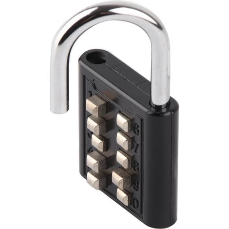 Ortviai Cadenas à Combinaison 10 Digits avec Boutons Pression, Zinc Alloy et Acier, Résistant et Imperméable