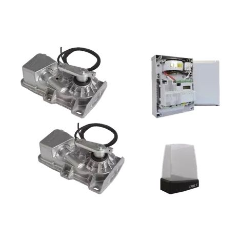 CAME Kit FROG‑X 8K01MI‑008 – Automazione Interrata Doppia Anta 24 V, 2 Motori, Pannello CXN BUS, Lampeggiante