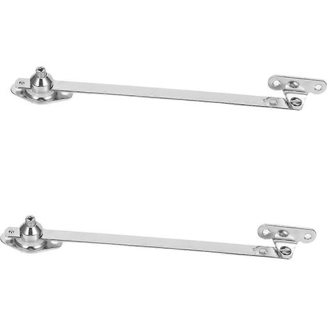 2 charnières de maintien de couvercle en alliage de zinc argenté pour portes d'armoire (1/5)