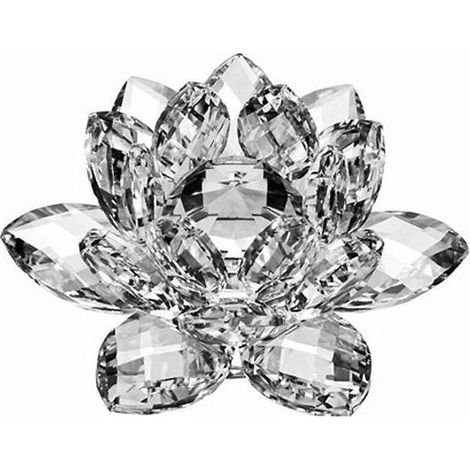Décoration d'intérieur Crystal Lotus Blanc 60 mm