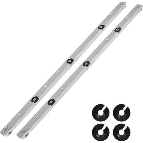2 x Sliding Bar for Groove Slide, 9.5 x 19 x 450 mm (1/5)