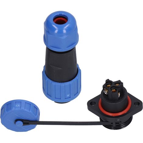 Fiche mâle femelle étanche 3 broches pour connecteur électrique 250V 10A prise aviation ordinateur (1/5)
