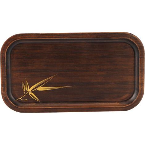 Plateau De Service - Bambou - Rectangulaire - Pour Snacks Et Thé - Cuisine Intérieure - 1 Pièce (1/5)
