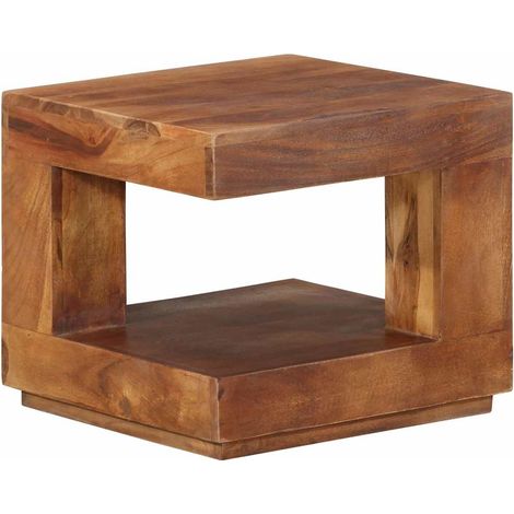 Couchtisch 45x45x40 cm Massivholz Akazie