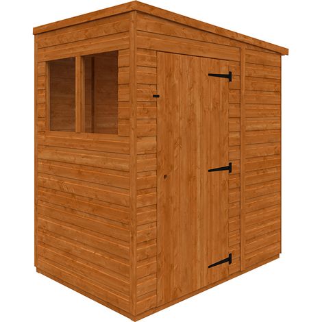 4x6 Flex Pent 12mm Flex - L123.8 x W175 x H203 cm - Solid Wood/Softwood/Pine - Burnt Orange