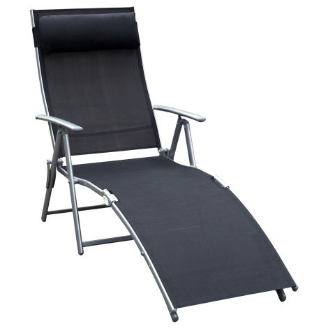 Transat de jardin, Transat pliable avec coussins, 137x63, 5x100, 5 cm, idéal pour plage e balcon., gain de place, meuble extérieur, design moderne