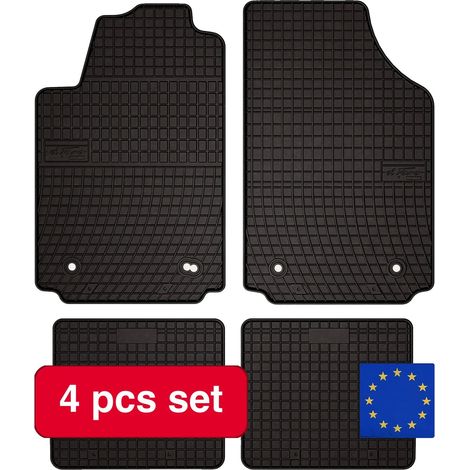 Tapis de voiture en caoutchouc, Dimensions 24" x 16", Poids 4 lbs, Compatibilité Audi A2 (2000-2005), Rétention d'eau, Matériau durable (1/5)