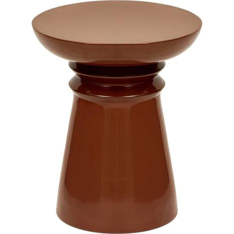 Table d'Appoint Totem "Jaya" 43cm Ambre (1/5)