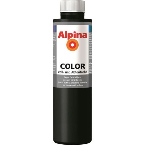 Alpina Night Black 750 ml night black seidenmatt Abtönfarbe (1/2)