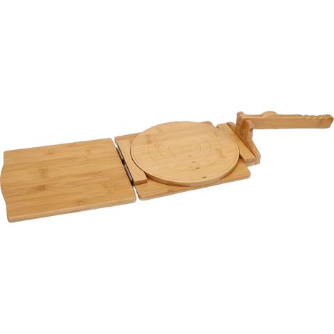 Presse à tortillas en bois rotative pour la cuisine, machine à tortillas de maïs robuste (1/5)