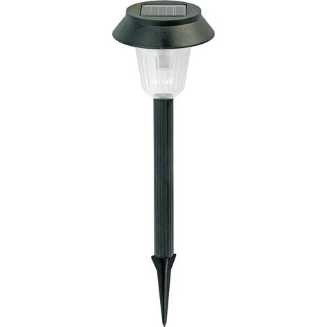 Lampada da giardino solare nera