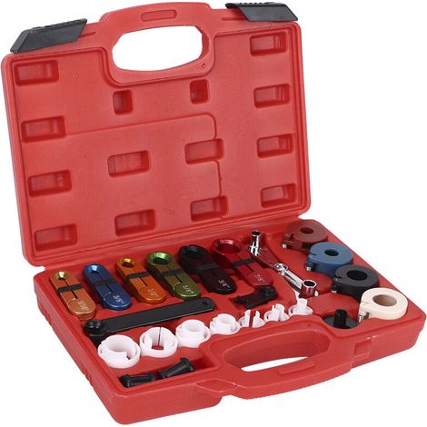 Kit D'outils de Déconnexion de Ligne de Tuyau de Carburant D'huile de Tuyau de Climatisation de Voiture de 22 Pièces/Ensemble Réparation Pratique. (1/5)