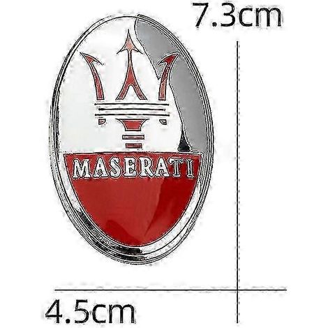 Badge emblème avant de voiture, décoration pour Maserati Granturismo Ghibli Quattroporte Levante Gransport Granlusso Gt Gran Cabrio Coupe, 2025 (1/4)