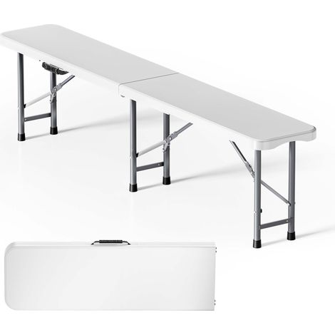 Banco camping plegable portátil Jardín Exterior Outdoor Accesorios Mobiliario Plástico Resistente (1/5)