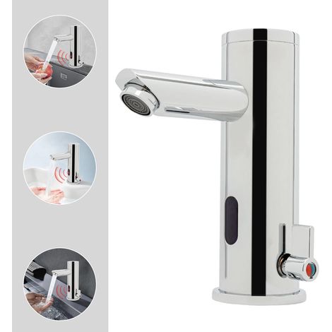 Infrarot Sensor Badarmatur Waschtischarmatur Wasserhahn Automatik Mischbatterie