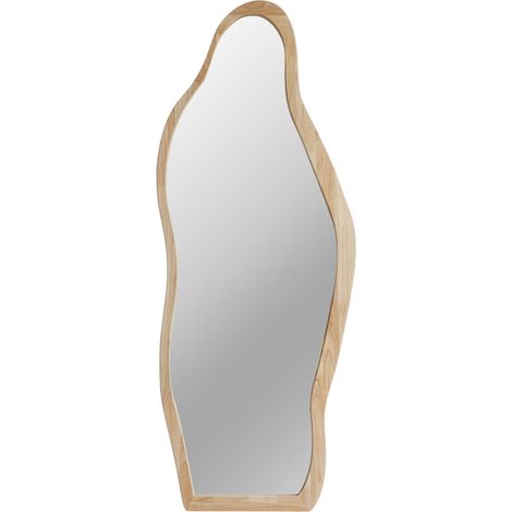 Miroir organique en bois 70x180cm - Bois clair - Solea
