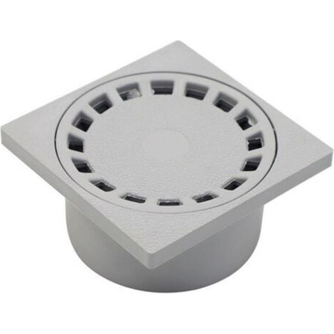 Ecleanfy-Siphon de sol avec grille ronde pour salles de bains 100 x 100 mm
