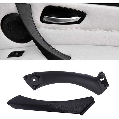 Compatible con la manilla de la puerta de los Serie 3 E90/E91/E92/E93, manilla de la puerta del pasajero derecha + cubierta exterior (compatible con Serie 3 E90/E91 323 325 328 330 335) (1/5)
