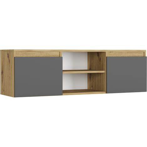 TV-Schrank Artisan Mix Anthrazit, 120 x 40 x 36 cm - Modern TV (1/5)