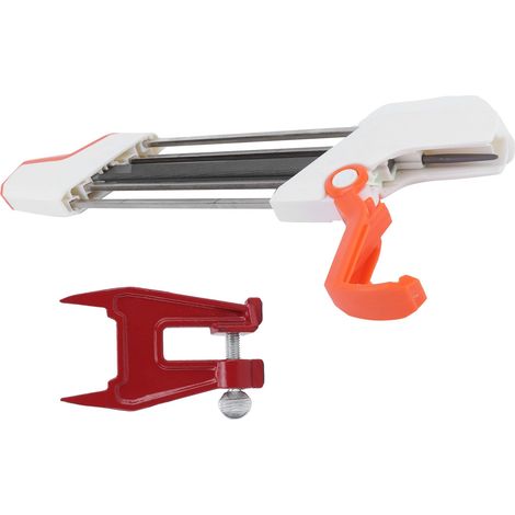 Affûteuse de chaîne de 4,8 mm, affûteuse manuelle avec guide-chaîne et support, outils de jardin (1/5)