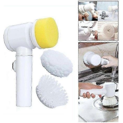 Brosse de nettoyage électrique rotative à 360 degrés AURA pour baignoire, carrelage, sol, évier, fenêtre, cuisine (rechargeable par USB) (1/3)