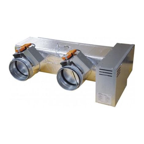 Atlantic Fujitsu – Plénum de régulation 2 registres motorisés Ø 160mm – Système Zone Control pour climatisation gainable – Dimensions 850x495x260mm