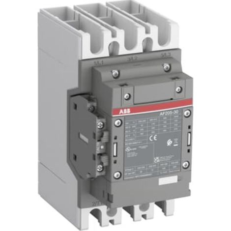Contattore tripolare 100-250Vac 3P+1NO+1NC 205A 110kW ABB AF205301113