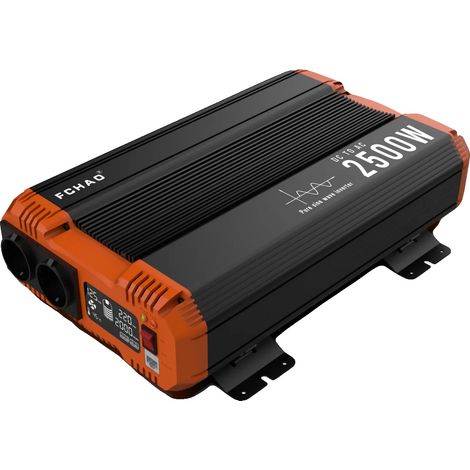 Inverter, uscita a onda sinusoidale pura, telecomando facile da usare, 2500 W, Europa, 12 V, 220-240 V (1/5)