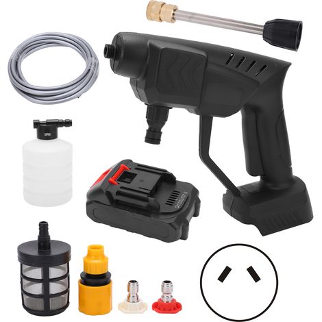 Pistolet haute pression sans fil avec batterie lithium 10 pièces, mini outil portable AC 80-240V, prise AU, 10 batteries incluses (1/5)