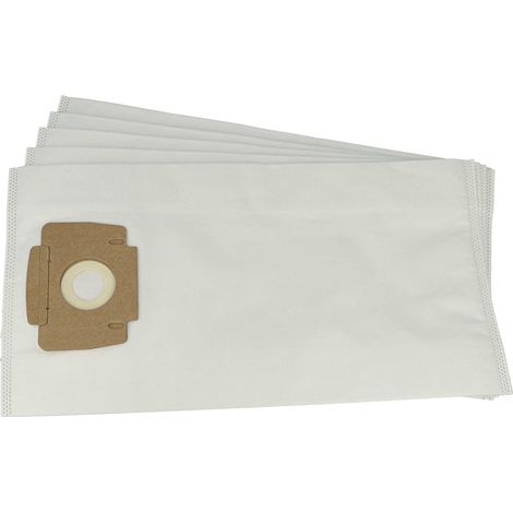 vhbw 5x sacchetto compatibile con Ghibli Domovac, TS 5 Silent Line aspirapolvere - 45,5cm x 24cm Bianco