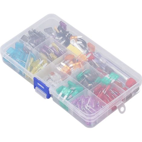 Kit 203 fusibles automobiles type lame, assortiment avec extracteur et stylo testeur, pour camions, bateaux, SUV (1/5)