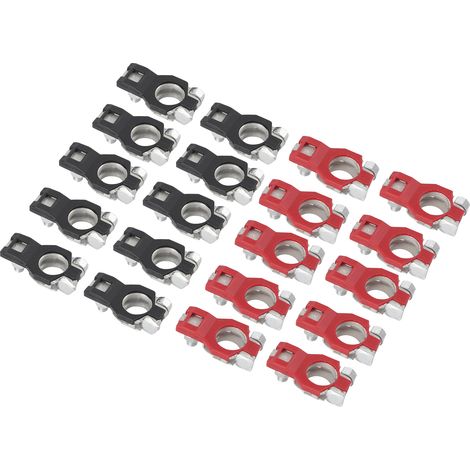 Set mit 10 Batterieklemmen für Plus- und Minuspol, Nissan-kompatible Kabelverbinder, robuste Klemmvorrichtung, Kfz-Ersatzteilset. (1/5)