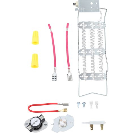 Kit Résistance Sèche-linge 4391960 Alliage Nickel-Chrome Complet Thermostat Fusible Compatible Whirlpool Kenmore Maytag Amana (1/5)