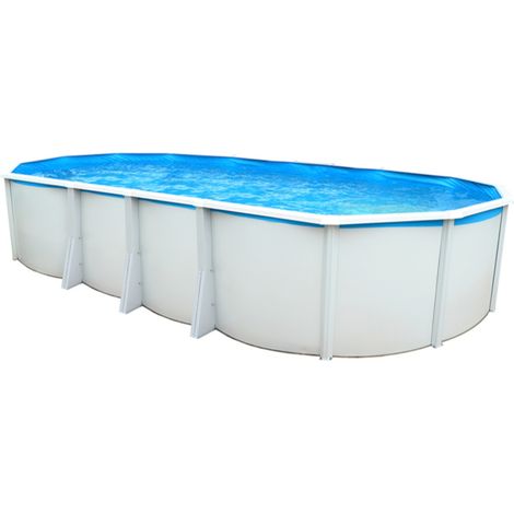 Piscine hors-sol acier Toi IBIZA ovale 915X457X132cm filtre à sable (1/5)