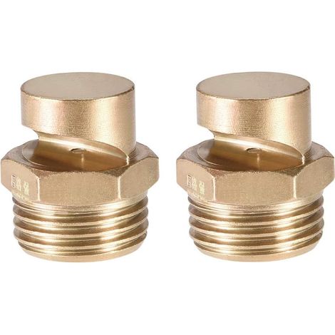 Pointe Floodjet - 1/2BSPT Laiton Ventilateur Buse à Angle Plat 170 Degrés Grand Angle 2Pcs (1/4)