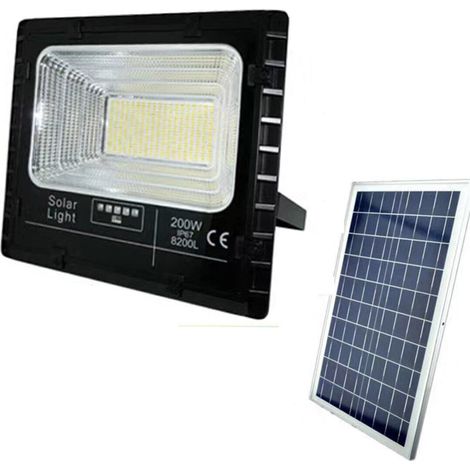 FARO LED 300W PANNELLO SOLARE CREPUSCOLARE IP65 LUCE 6500K (1/4)