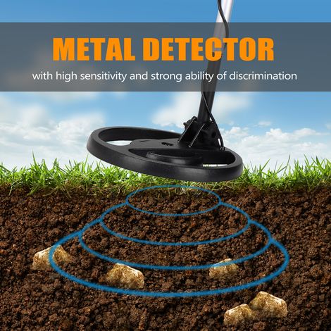 GT-5080 Handmetalldetektor, einfach einzurichten und zu bedienen, hohe Empfindlichkeit und Präzision, für die unterirdische Ortung. Akustischer Alarm inklusive. Batterien nicht enthalten. Typ 2: Metal (1/5)