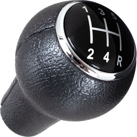Pomo de palanca de cambios negro de 5 velocidades para Audi 100 C3 C4 87-94 (1/5)