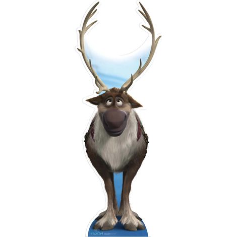 Figurine en carton Sven le Renne La Reine des Neiges Disney -Haut 192 cm