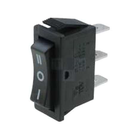 Schmaler EIN-AUS-EIN-Schalter 15A 250V Schwarz