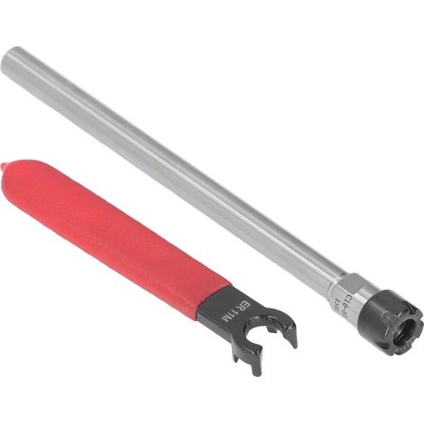ER11 langes gerades 150mm Spannzangenfutter für CNC-Fräsen, 17mm Spannzange, Verlängerungsstange mit Schlüssel, C10ER11M150L, Präzisionswerkzeug. (1/5)