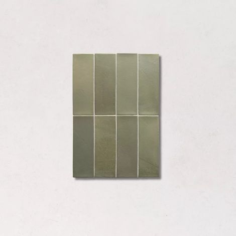 Carrelage Effet Zellige Vert MIYAKO Forest 5x15cm (1/3)