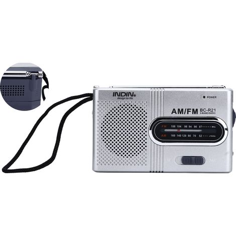 Radio portable mini BC-R21 – Petit récepteur de poche, lecteur audio mobile (sans piles) (1/5)
