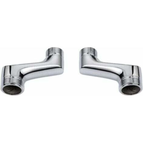 Raccord Contre Coudé Douche,Raccord Laiton Coudé RéDucteur,Bras Pivotant RéGlable,Raccord Mural Contre Coudé,Raccord Excentré 1/2 3/4,Chrome A,