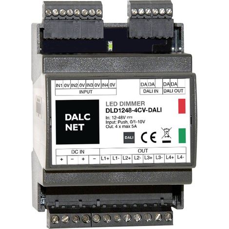 Dalcnet DLD1248-4CV-DALI Variateur 4 canaux