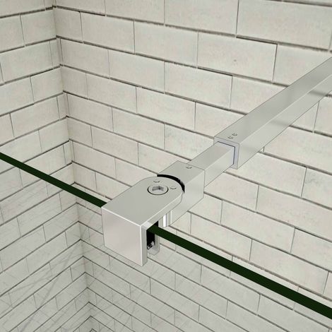 730-1200mm(rund & einstellbar) Haltestange für Duschwand Stabilisator für Glasstärke 8/10mm (1/3)