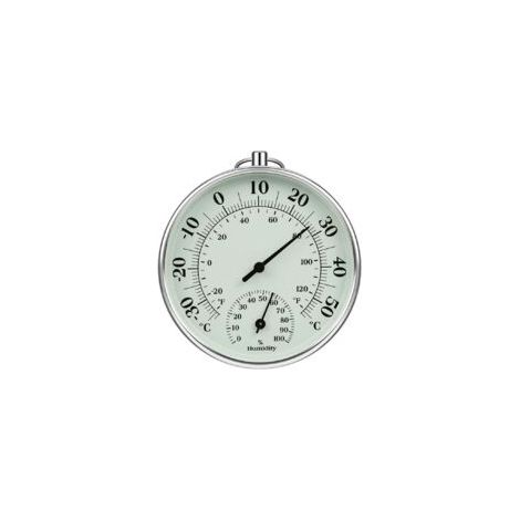 10-cm-Thermometer für Innen und Außen – Messbereich -30 °C bis 50 °C – Genauigkeit ±1 °C – Gut lesbares Display für Zuhause und Büro – Crezuo