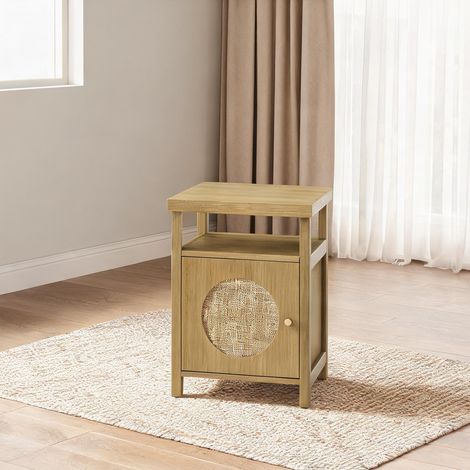 Table de chevet madeira Natural 40 x 35 x 55 cm (1/5)