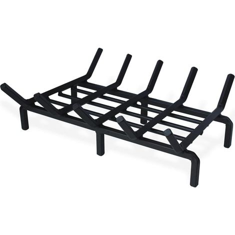 Grille à Bûches pour Cheminée - Support à Bois de Chauffage - Robuste pour Cheminée Intérieure, Foyer, Plateau pour Camping en Plein Air