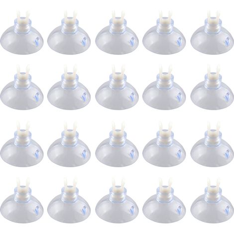 20 supports à ventouse pour tuyau d'air d'aquarium de 6 mm (1/5)
